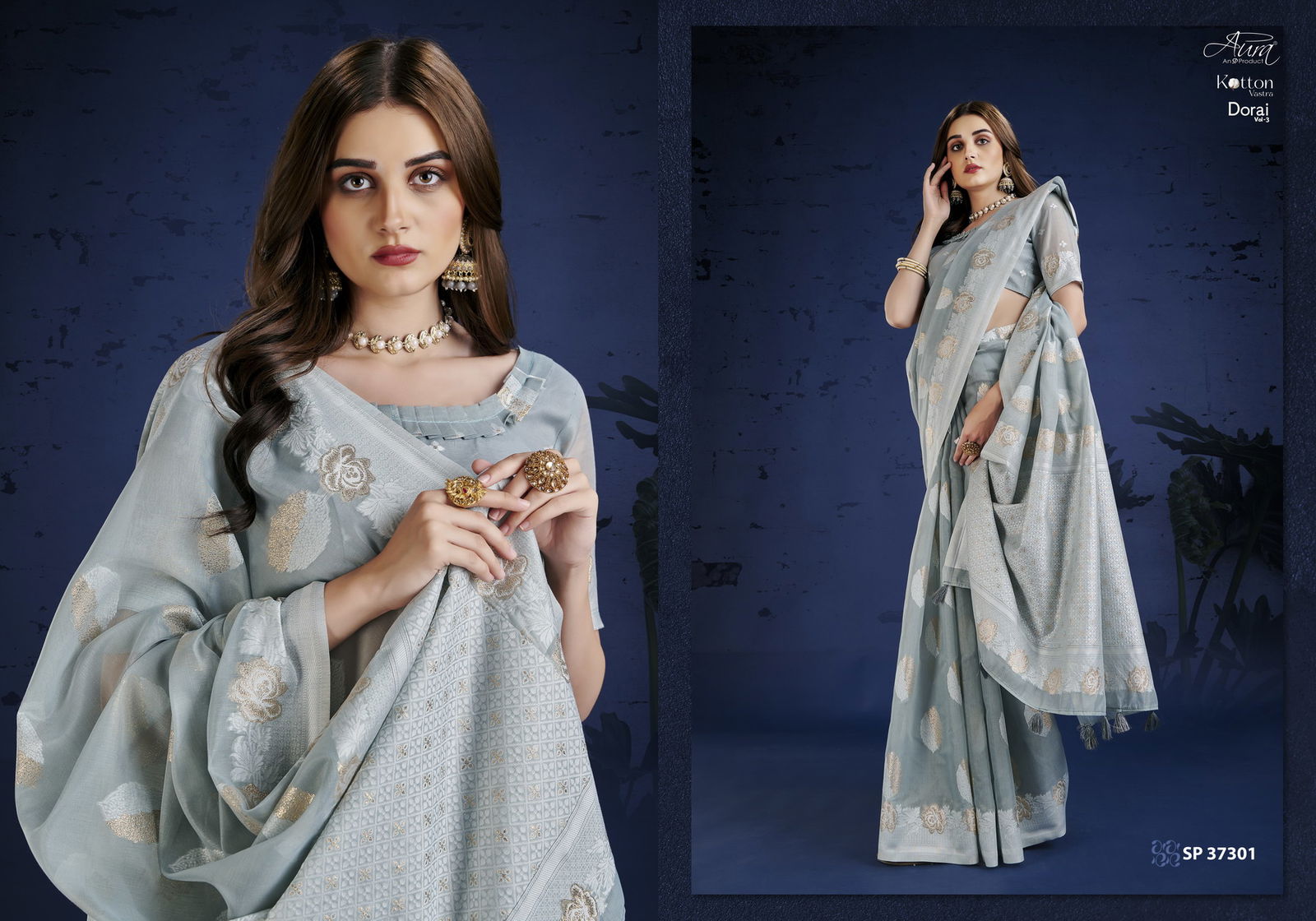 Aura Kotton Vastra Dorai Vol 3 Fancy Exclusive Wear Wholesale Designer Sarees
